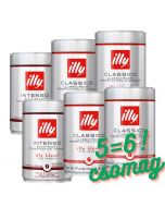 illy, szemes prémium olasz kávé 100 % Arabica, kedvezményes csomag 5=6