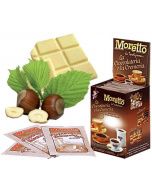 Moretto, mogyorós fehércsokis tasakos forrócsoki por, 30gr/tasak