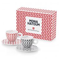 illy, "Mona Hatoum" 2 db-os cappuccino kollekció