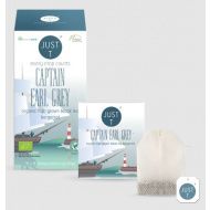 JustT, "Captain Earl Grey" duplakamrás filteres fekete tea, 20db