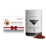 Ajándékutalvány 24990 Ft értékben - Kávé gourmet tanfolyam + Cellini darált kávé