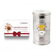 Ajándékutalvány 24990 Ft értékben - Kávé gourmet tanfolyam + Moak szemes kávé
