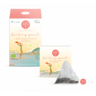 JUST T Darling Peaach barackos fehér tea, piramis filteres