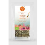 JustT, "The Turmeric Ginger Treasure" egyenkénti filteres fűszeres tea, 1 adag